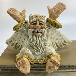 David Frykman The Oldest Angel ALL THAT GLITTERS Shelf Sitter 1996 Grandpa Vtg